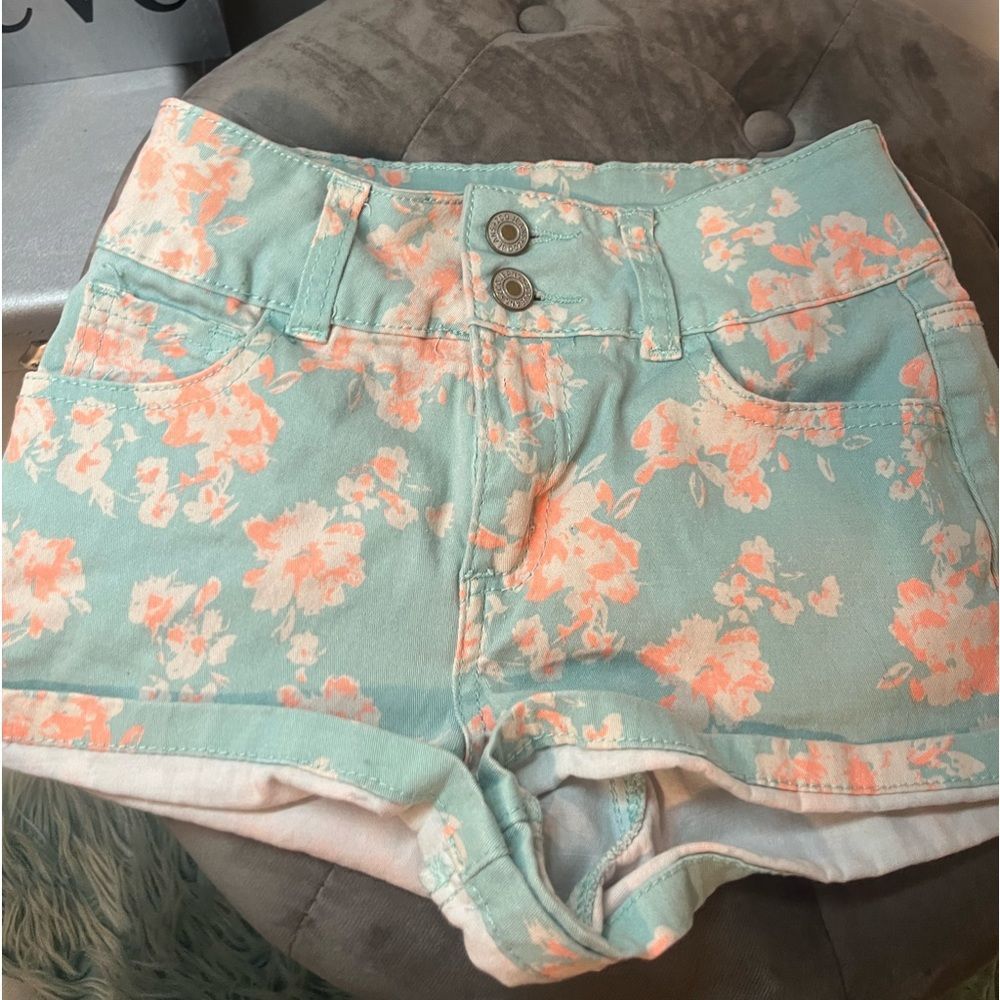 floral summer shorts size 0